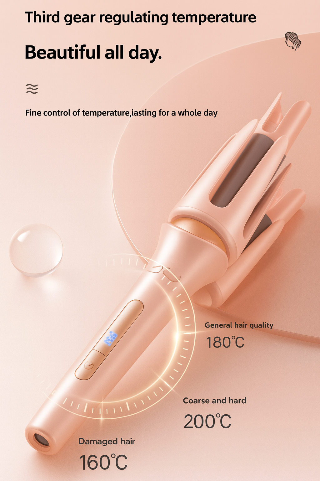 Vitacare™ 2 In 1 Automatic Rotating Ceramic Hair Curler & Heater
